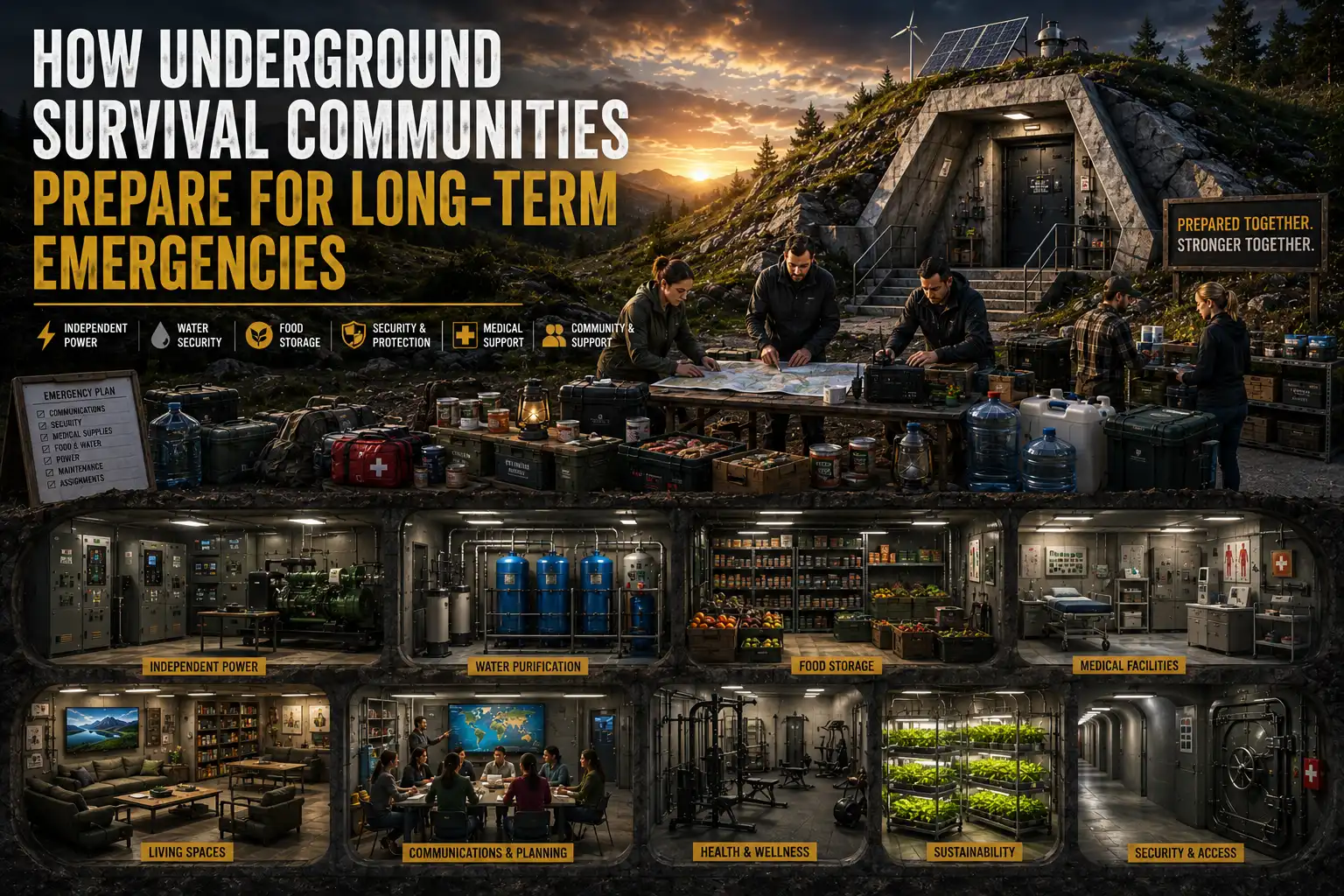 How Underground Survival Communities Prepare for Long-Term Emergencies