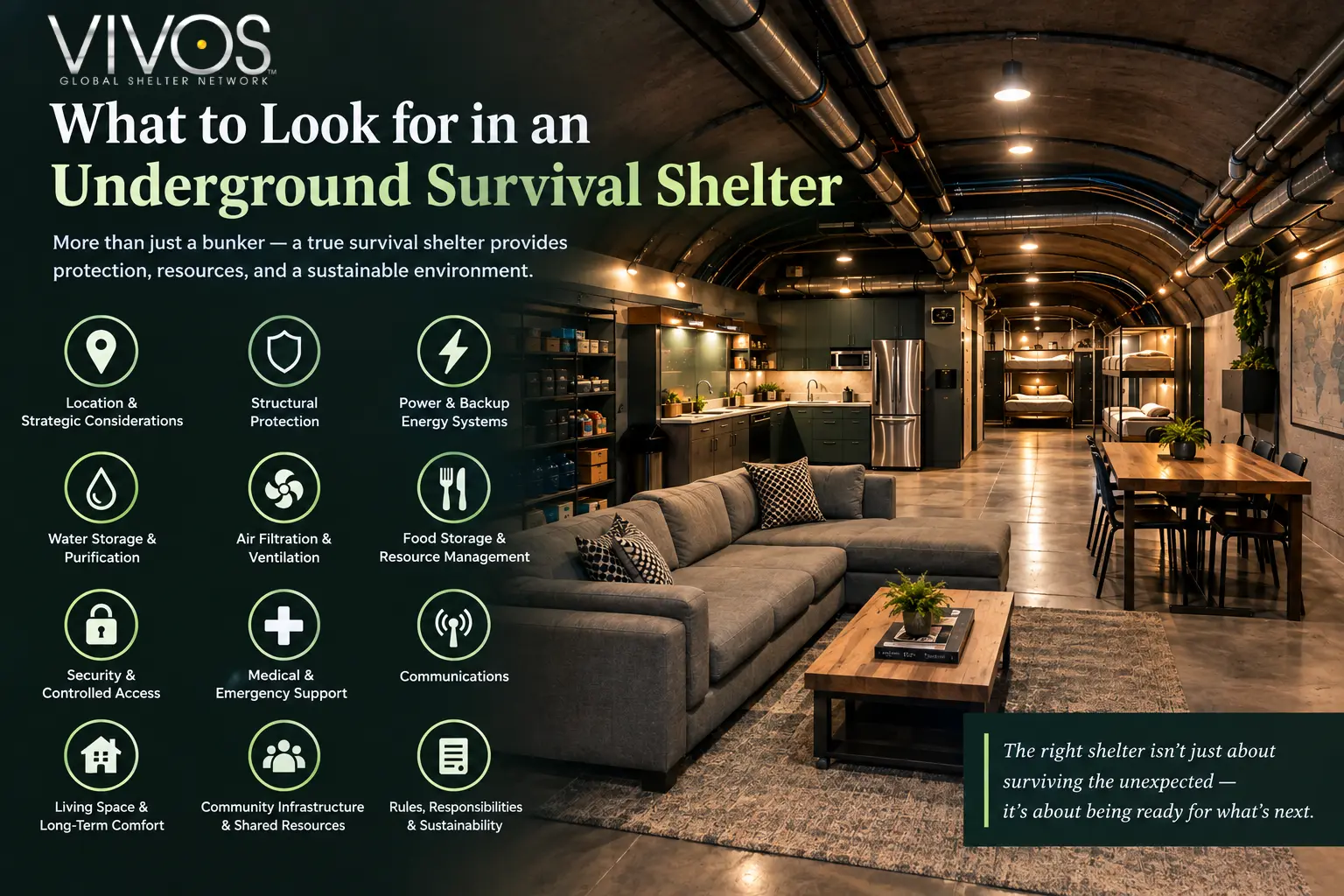 In Underground Survival Shelter What to Look For